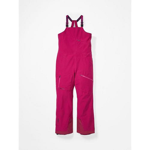 Marmot Ski Pants Red NZ - Adventure Bib Pants Womens NZ5473208